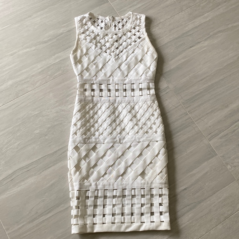Gold Label Wow Couture White Bodycon Dress